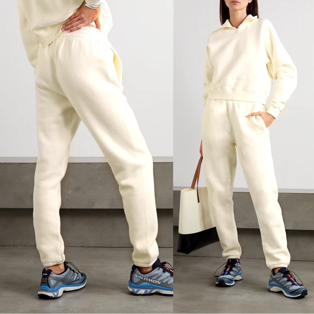 Outdoor Voices • Nimbus Sweatpant jogger pants Vanilla organic cotton terry knit - Picture 14 of 14